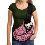 Halloween Zombie Brain Print Pet Sling Carrier
