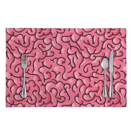 Halloween Zombie Brain Print Placemat