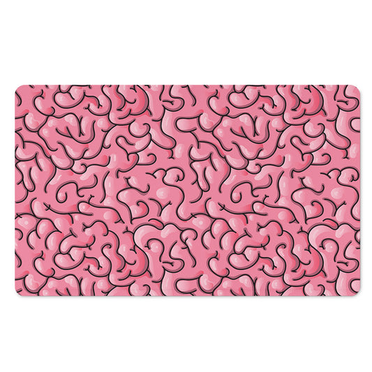 Halloween Zombie Brain Print Polyester Doormat
