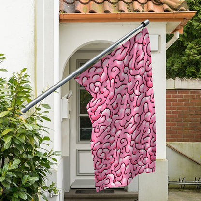 Halloween Zombie Brain Print Polyester Flag