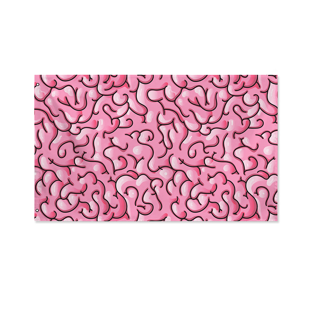 Halloween Zombie Brain Print Polyester Flag