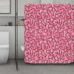 Halloween Zombie Brain Print Polyester Shower Curtain