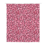 Halloween Zombie Brain Print Polyester Shower Curtain