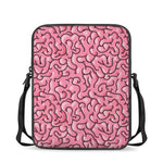 Halloween Zombie Brain Print Rectangular Crossbody Bag