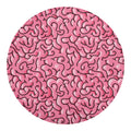 Halloween Zombie Brain Print Round Blanket