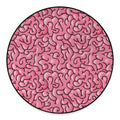 Halloween Zombie Brain Print Round Floor Mat