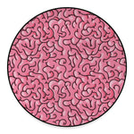 Halloween Zombie Brain Print Round Floor Mat