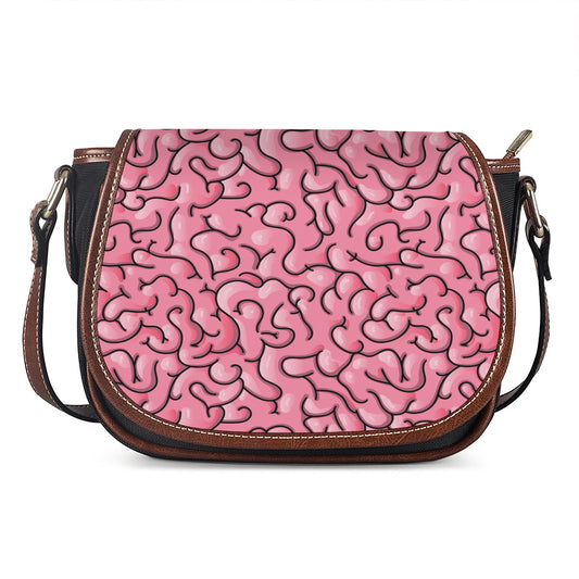 Halloween Zombie Brain Print Saddle Bag