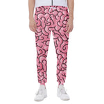 Halloween Zombie Brain Print Scuba Joggers