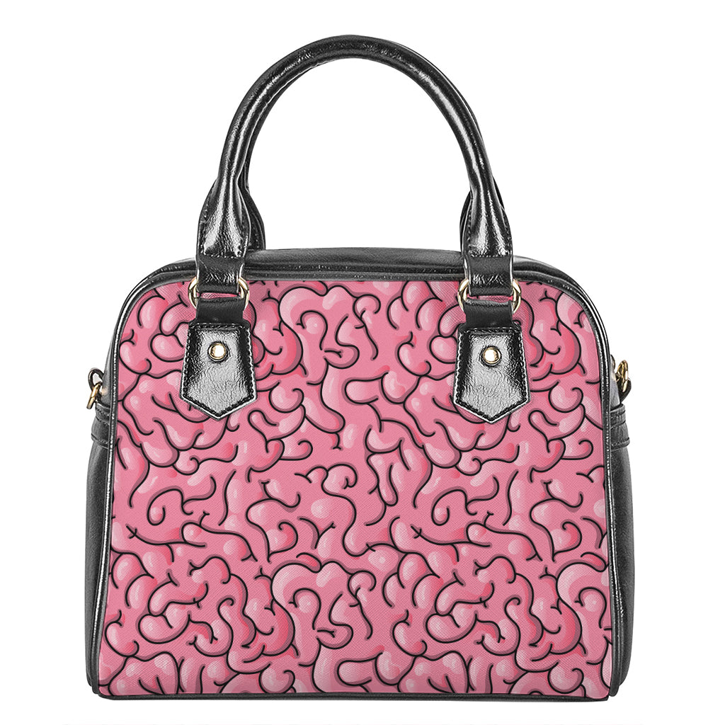 Halloween Zombie Brain Print Shoulder Handbag