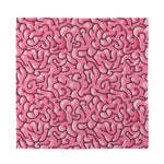 Halloween Zombie Brain Print Silk Bandana