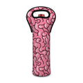 Halloween Zombie Brain Print Single Neoprene Wine Tote