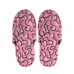 Halloween Zombie Brain Print Slippers