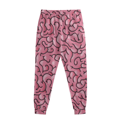 Halloween Zombie Brain Print Sweatpants