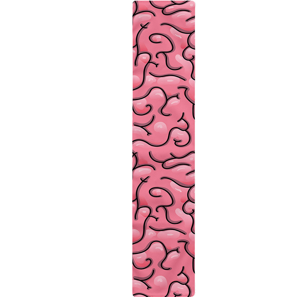 Halloween Zombie Brain Print Table Runner