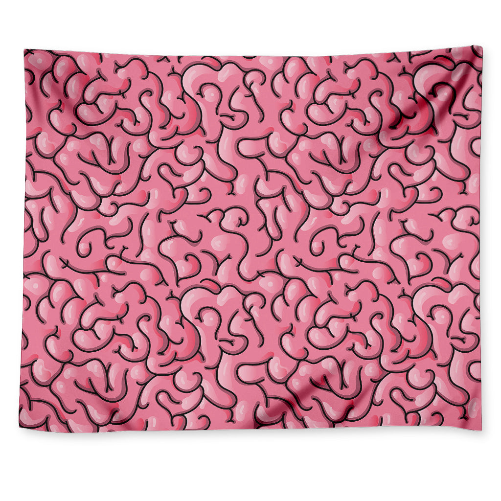 Halloween Zombie Brain Print Tapestry