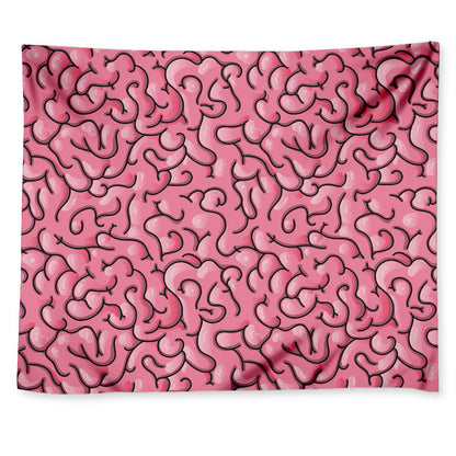 Halloween Zombie Brain Print Tapestry