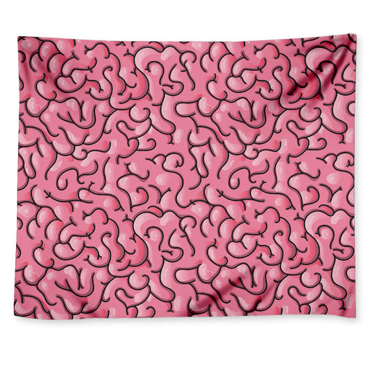 Halloween Zombie Brain Print Tapestry