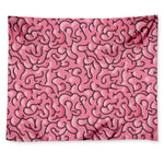 Halloween Zombie Brain Print Tapestry
