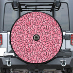 Halloween Zombie Brain Print Tire Cover With Camera Hole