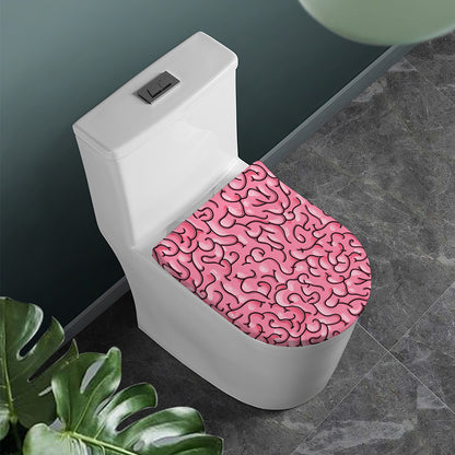 Halloween Zombie Brain Print Toilet Lid Cover