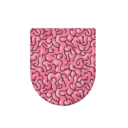 Halloween Zombie Brain Print Toilet Lid Cover