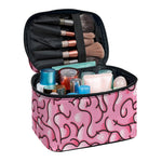 Halloween Zombie Brain Print Travel Makeup Bag