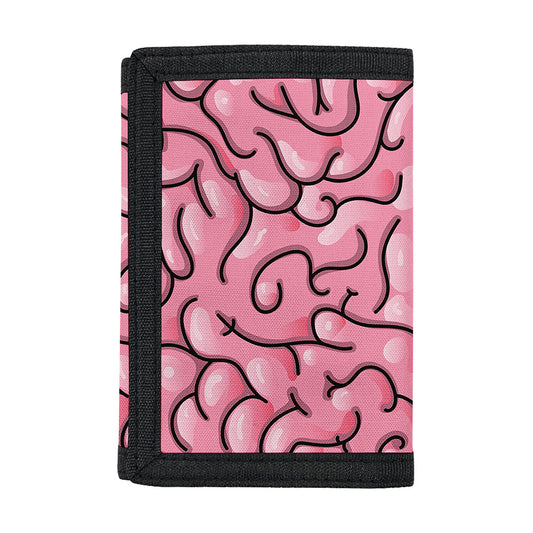 Halloween Zombie Brain Print Trifold Wallet