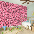 Halloween Zombie Brain Print Wall Sticker