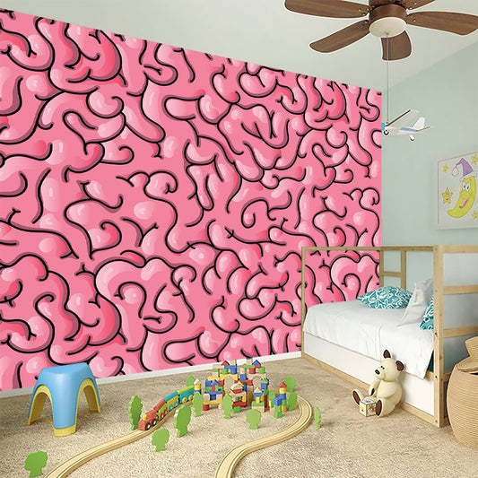 Halloween Zombie Brain Print Wall Sticker