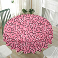 Halloween Zombie Brain Print Waterproof Round Tablecloth