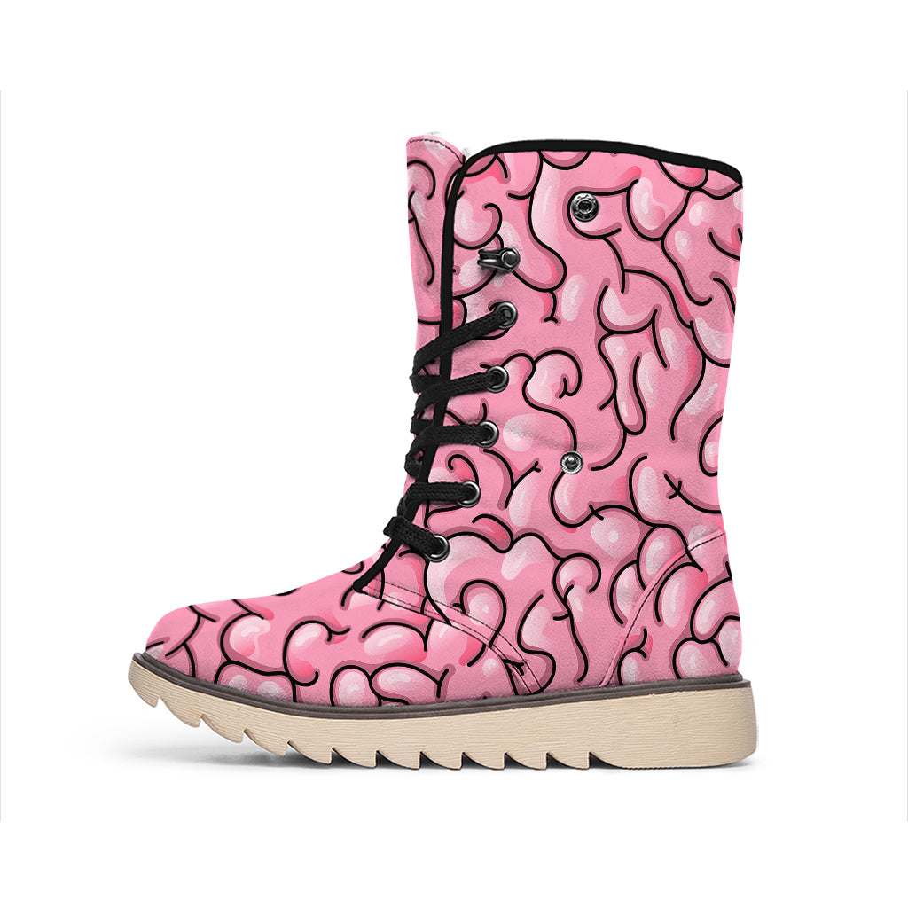 Halloween Zombie Brain Print Winter Boots