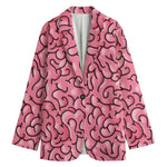Halloween Zombie Brain Print Women's Blazer
