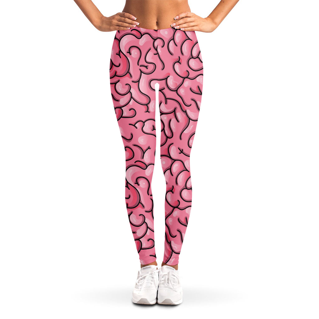 Halloween Zombie Brain Print Women's Leggings