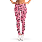 Halloween Zombie Brain Print Women's Leggings
