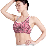 Halloween Zombie Brain Print Women's Sports Bra