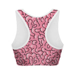 Halloween Zombie Brain Print Women's Sports Bra