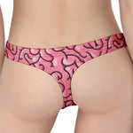 Halloween Zombie Brain Print Women's Thong