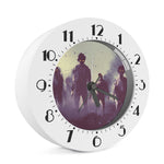 Halloween Zombie Crowd Print Alarm Clock