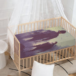 Halloween Zombie Crowd Print Baby Crib Sheet