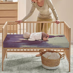 Halloween Zombie Crowd Print Baby Crib Sheet