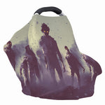 Halloween Zombie Crowd Print Baby Seat Cover