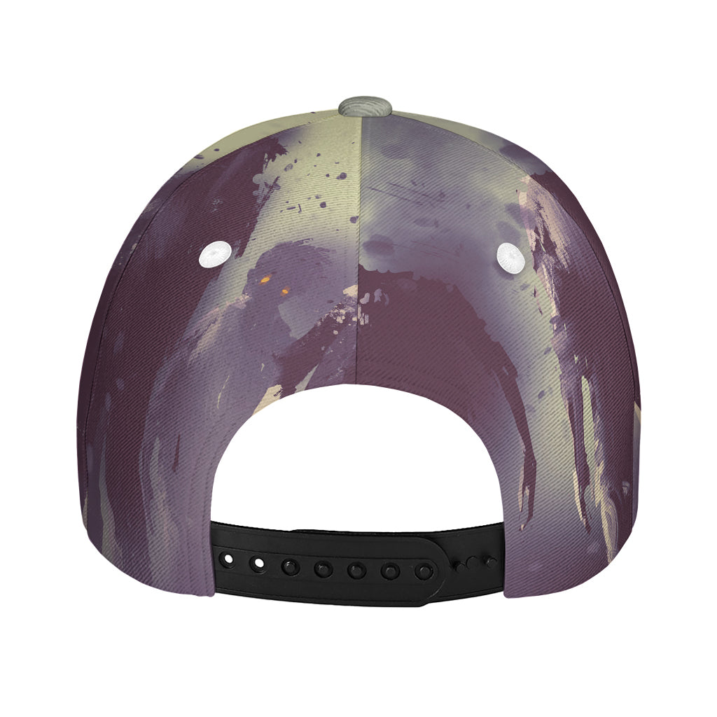 Halloween Zombie Crowd Print Baseball Cap