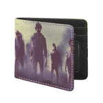 Halloween Zombie Crowd Print Bifold Wallet