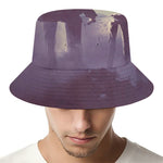 Halloween Zombie Crowd Print Bucket Hat