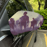 Halloween Zombie Crowd Print Car Side Mirror Covers