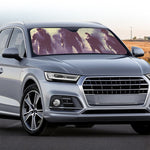 Halloween Zombie Crowd Print Car Windshield Sun Shade