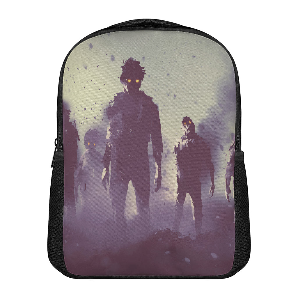 Halloween Zombie Crowd Print Casual Backpack