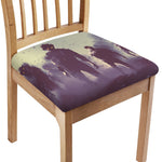 Halloween Zombie Crowd Print Chair Cushion Cover
