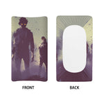 Halloween Zombie Crowd Print Changing Pad Cover